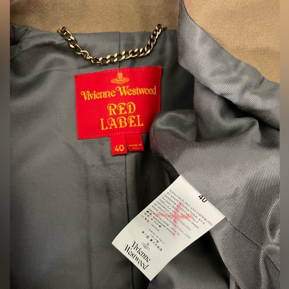 Vivienne Westwood AW14 Red Label Camel Coat IT 40 NEW - Picture 8 of 15